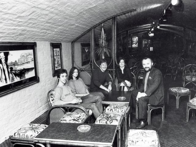 Inside Le Metro cellar bar, Sheffield, November 1981