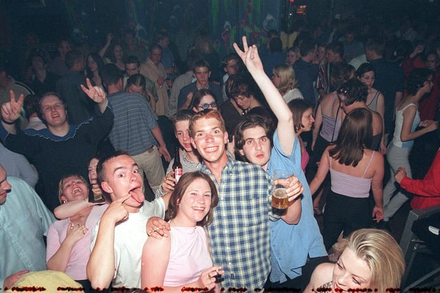 Revellers at the Millennium Club in Gosport in 1999