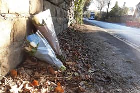 Flowers have been left in tribute to a Sheffield pedestrian who died after a collision with a car – but some have also been ‘removed’. The picture shows flowers at the scene on Manchester Road, between Broomhill and Crosspool