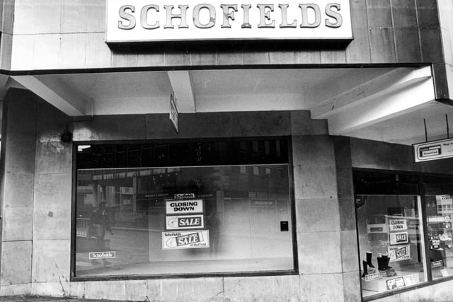 The closure of the Schofield's department store, Angel Street, Sheffield, November 25, 1982