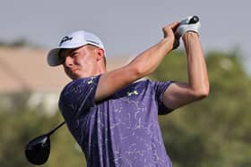 Matt Fitzpatrick competes during the Dubai DP World Tour Championship at Jumeirah Golf Estates in Dubai: GIUSEPPE CACACE/AFP via Getty Images