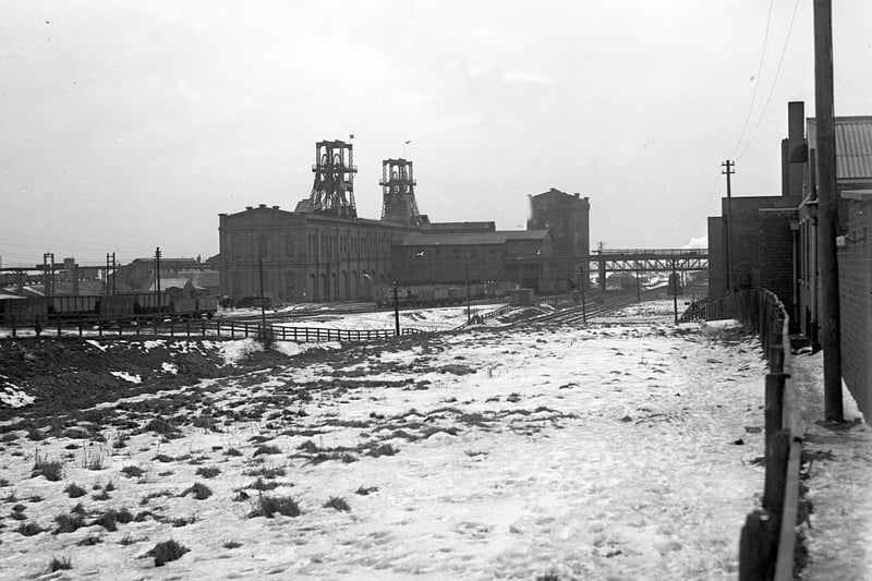 Blackhall Pit on a cold day in February 1947.