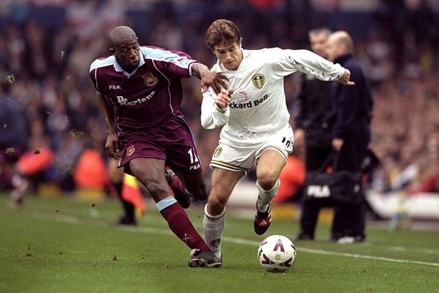 When Leeds hit their stride around the turn of the millennium, there were very few sides who could keep pace with them on their day. The Whites proved that point again in the latter stages of the 1998/99 season when they steamrollered West Ham. Jimmy Floyd Hasselbaink scored in the first minute, and from that moment onwards, they were relentless. Alan Smith, Ian Harte, Lee Bowyer, and Alfe-Inge Haaland all got in on the act, with Paolo Di Canio scoring a consolation. (Stu Forster /Allsport)