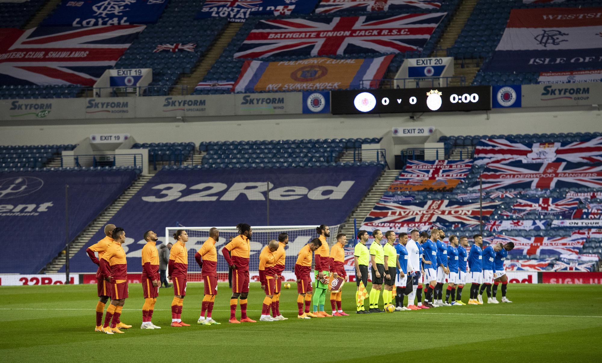 UEFA Europa League Qualifier between Rangers and Galatasaray at Ibrox Stadium, on October 1, 2020, in Glasgow, Scotland. (Photo by Alan Harvey / SNS Group)