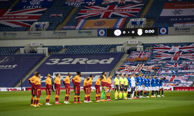 UEFA Europa League Qualifier between Rangers and Galatasaray at Ibrox Stadium, on October 1, 2020, in Glasgow, Scotland. (Photo by Alan Harvey / SNS Group)
