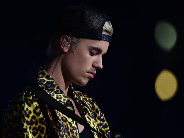 File photo from February 2016. Justin Bieber has cancelled his Justice world tour - including his appearance in Sheffield in February 2023 - due to physical and mental health concerns. (Photo by ROBYN BECK/AFP via Getty Images)