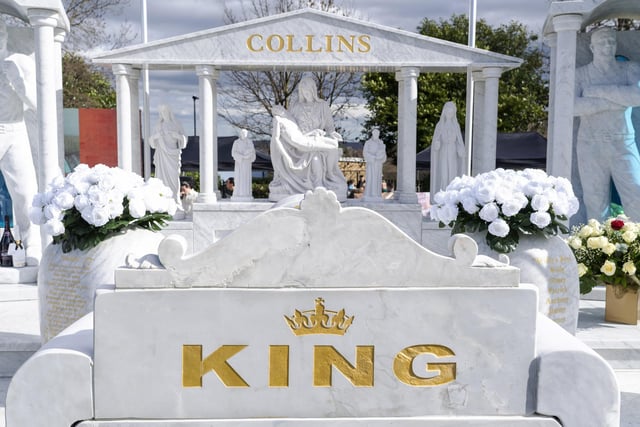 A  new Sheffield landmark has been unveiled in the form of a 37-ton headstone in memory of Willy Collins, 'the King of  Sheffield'.
