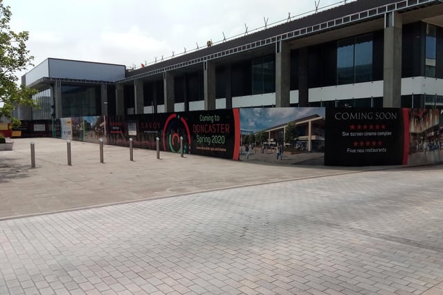 This is how the town centre cinema on Sir Nigel Gresley Square is now looking