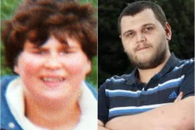 Pat Grainger and her son, Danny, who was just five when she was murdered