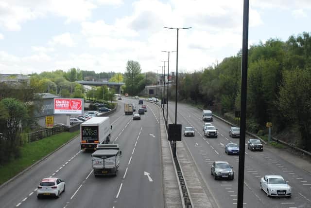 Sheffield Crown Court has heard how a South Yorkshire road-rage driver who pleaded guilty to dangerous driving, common assault and causing damage after an incident on Sheffield Parkway, pictured, has been given a suspended prison sentence.