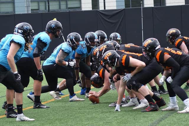 The Giants play otehr teams from the league. Picture: Dave Tidswell