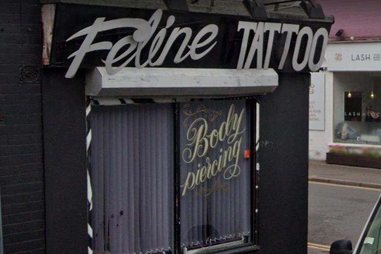 Feline Tattoo Studio, on Hickmott Road, has a 5.0 out of 5.0 rating on 217 reviews.