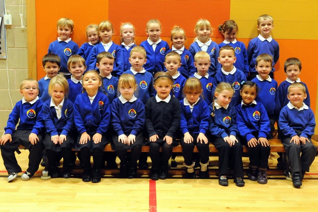 Mrs McDonald's reception class at Sea View Primary School,  but who do you recognise in this 2013 photo?