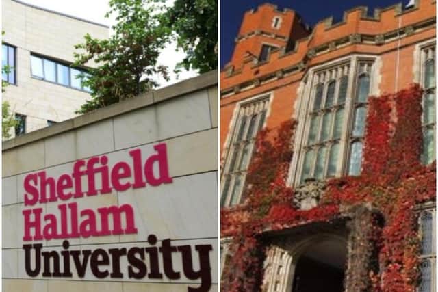 Sheffield's Director of Public Health Greg Fell said he was satisfied that the campuses of both Sheffield Hallam University and the University of Sheffield (right) are as 'Covid-safe as possible'