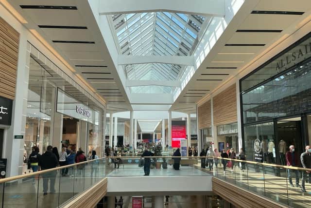 Strong footfall on the first day of reopening of non-essential stores in Meadowhall. Picture by a representative for Meadowhall.