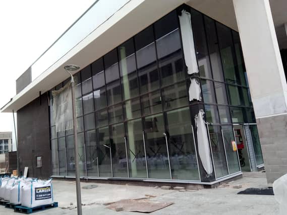 The entrance to what will be the new cinema on Waterdale