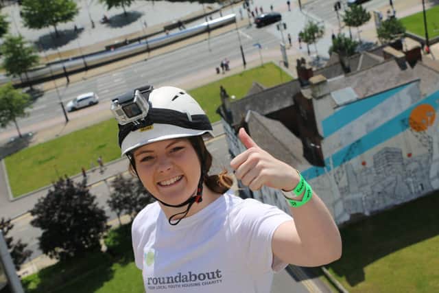 Emily Bush taking part in one of the many Roundabout fundraising events