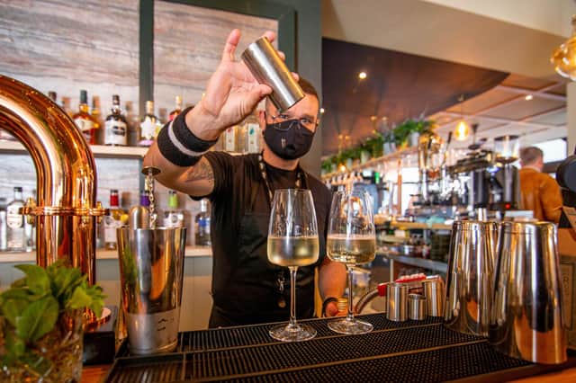 A bartender mixing a cocktail at Carter and Co, Southsea. Picture: Habibur Rahman