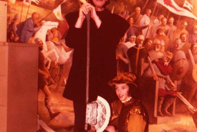 Members of the Dore Gilbert and Sullivan Society production of The Yeomen of the Guard in 1974