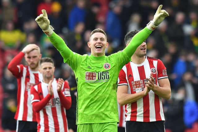 Sheffield United goalkeeper Dean Henderson before his return to Old Trafford: Anthony Devlin/PA Wire.