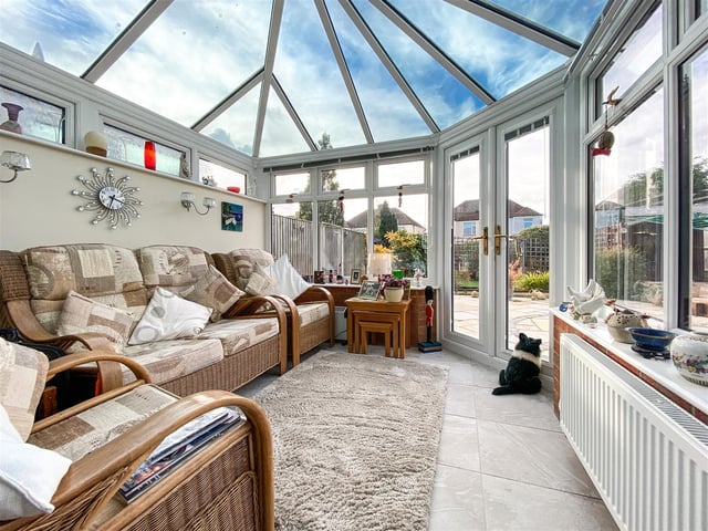 This three bedroom semi-detached house in Foxbury Grove, Portchester, is on the market for £300,000. It is listed by Castles.