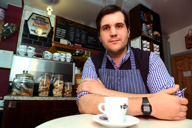Matteo Bragazzi, owner of Bragazzis on Abbeydale Road.