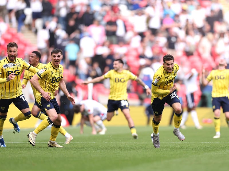 Oxford United won the League One play-offs, beating Bolton 2-0 in the final, but their squad market value has only increased by £0.17m over the season