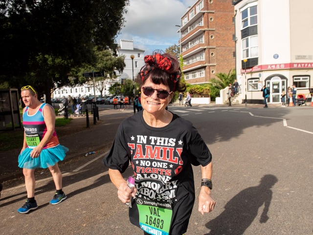 Action from the Great South Run. (201019-284)