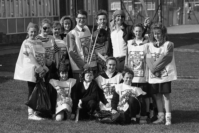 The launch of a National Spring Clean event at Brierton School back in 1991. Were you pictured?