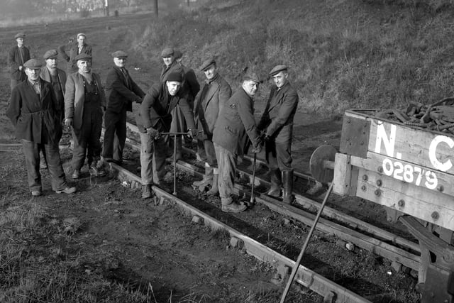 The end of the Hetton railway line in November 1960.