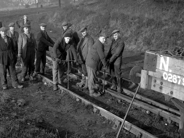 The end of the Hetton railway line in November 1960.