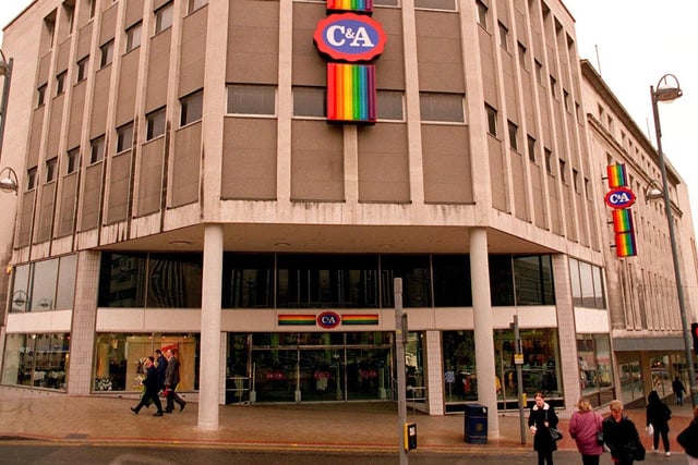 The C & A Sheffield store pictured in March 1998