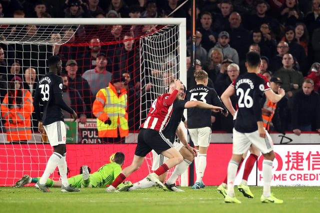 A breathless game at Bramall Lane saw the Blades go 2-0 up through John Fleck and Lys Mousset, before three goals in a devastating seven-minute spell saw the Red Devils go 3-2 up. But Oli McBurnie scored a 90th-minute equaliser to earn United a deserved point, after an agonising VAR check for handball
