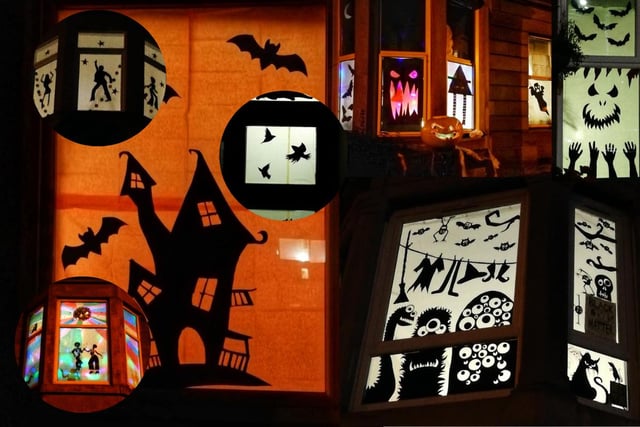 Here is a collection of photos taken by Debi Kirk during her walk around Battlefield in Glasgow, admiring the residents' efforts in the neighbourhoods Window Wanderland activity organised for this year's Halloween.