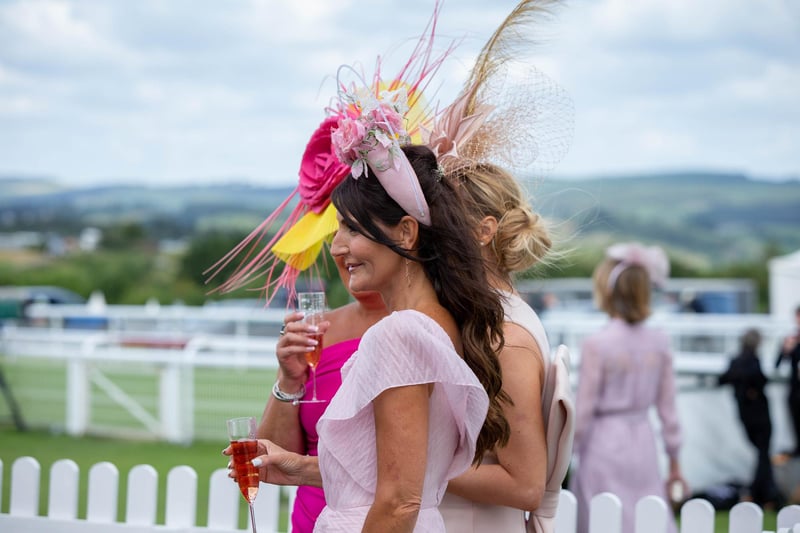 Ladies Day at Qatar Goodwood Festival, Goodwood on 29th July 2021
Pictured: Ladies at Goodwood
Picture: Habibur Rahman