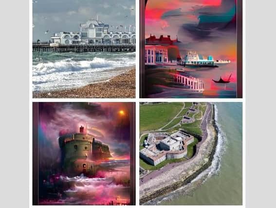 Portsmouth landmarks as you've never seen them before. Picture: WOBO Dream AI