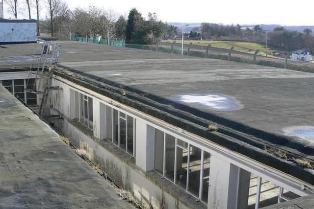 Looking across the rooftop of the listening station which was built in the 1940s