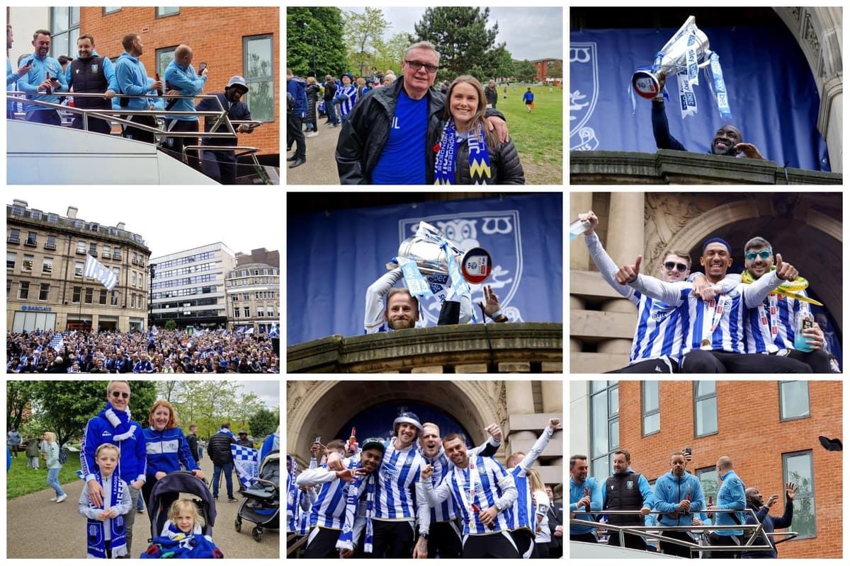 Jubilation as Owls parade through Sheffield city centre to mark Wednesday’s Championship promotion