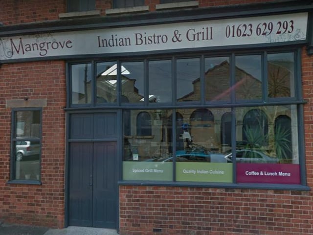 In second place we have Mangrove Bistro and Grill and you can find them at, 5 Dame Flogan St, Mansfield NG18 1DJ.