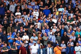 Sheffield Wednesday fans watch on during the Sky Bet League One match at Charlton Athletic last season.