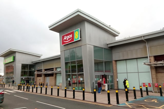 Argos is closed but is running a click and collect service via its website.