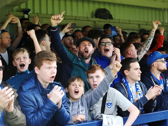 Supporters in the terrace at AFC Wimbledon