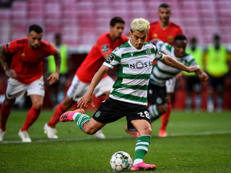 Liverpool have been tipped to make a move for Sporting CP midfielder Pedro Goncalves, who has been dubbed the "next Bruno Fernandes". He's previously been valued at a hefty £50m. (Record)
(Photo by PATRICIA DE MELO MOREIRA/AFP via Getty Images)