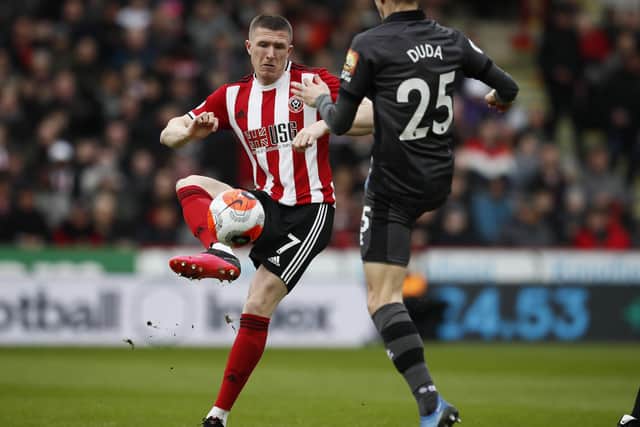 Sheffield United's John Lundstram has been in contract talks with the club. Simon Bellis/Sportimage