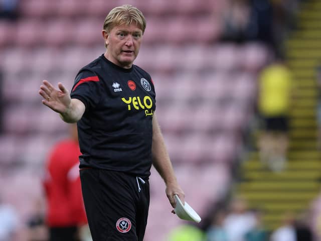 Sheffield United's assistant manager Stuart McCall: Jonathan Moscrop / Sportimage