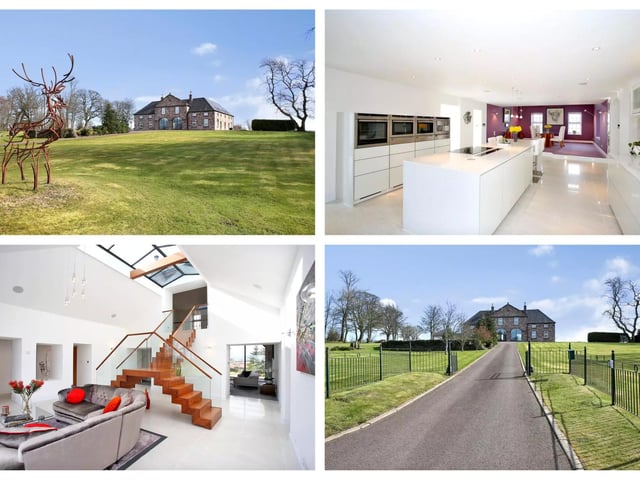 This spectacularly renovated, 5 bedroom equestrian mansion, is found within commutable distance of both Aberdeen and Dundee. Its design was shortlisted in 2006 as a finalist for the Aberdeen Society of Architects Awards and to top it off it boasts both a sand school and former stables.
On the market for 925,000 GBP