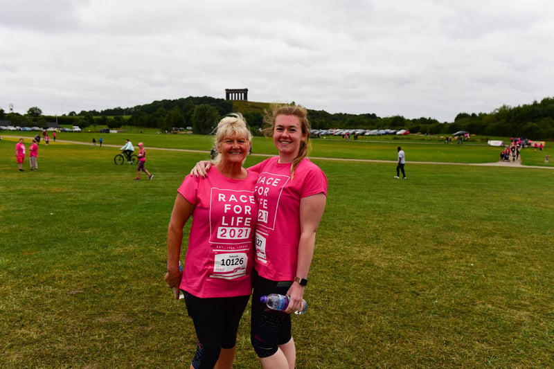 Deborah and Rebecca Wareham of Houghton at The Race for Life at Herrington Country Park.