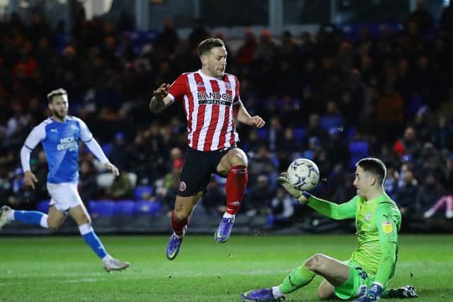 Billy Sharp was on target against Peterborough, setting a new Championship record in the process: David Klein / Sportimage