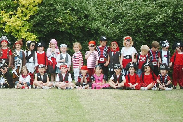 We have three photo reminders of a pirates day ten years ago. Can you spot someone you know in this photo?