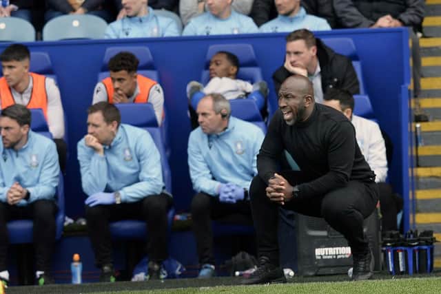 Darren Moore wasn't happy with Sheffield Wednesday's first half against Exeter City. (Steve Ellis)